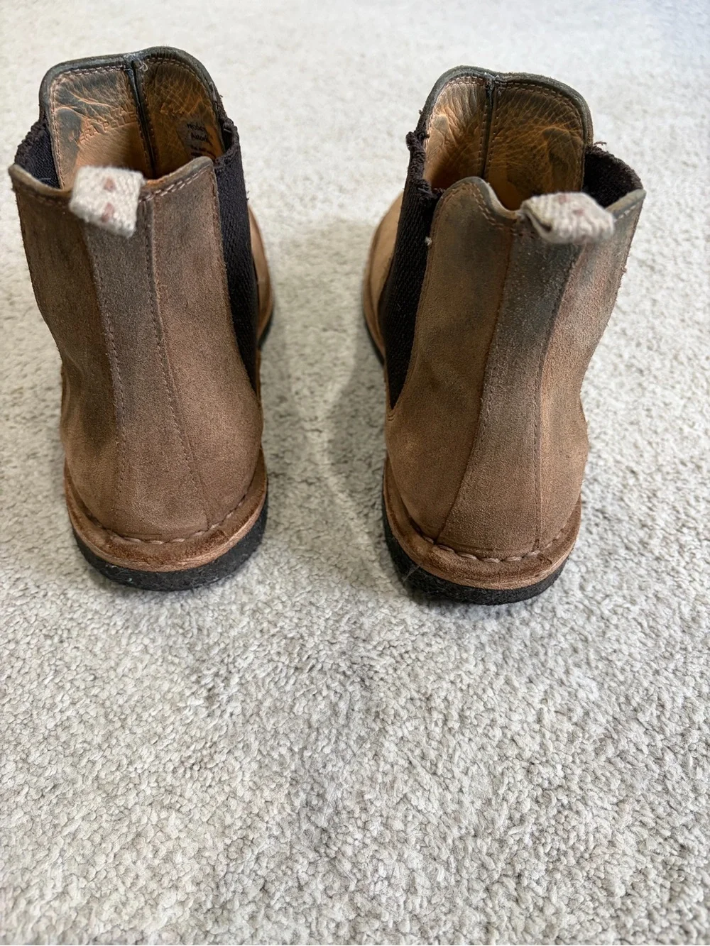 Astroflex Italian Made Chelsea Boots, Men's Brown Suede Size 9 / 42 EU Boots